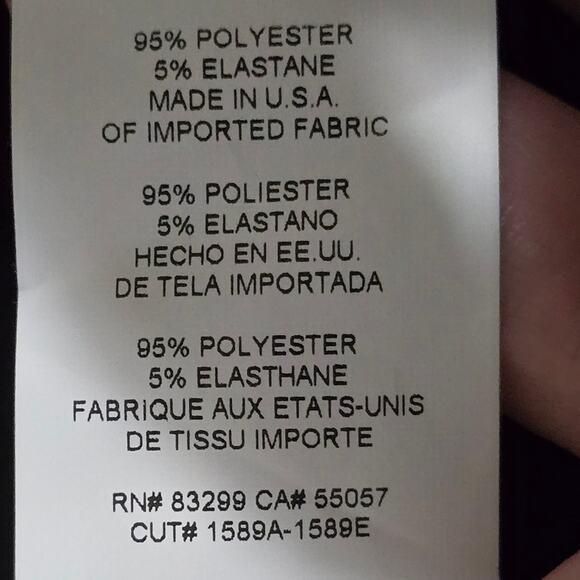 Tahari Surplice Faux Wrap Black Midi Dress Plus Size 3X New! - Picture 4 of 7